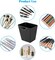 8 Pack Hanging Cup Holders for Rolling Cart Accessories – Plastic Utility Hanging Bins for Craft Supplies, Makeup Brushes, Office Storage, Pencil Organizer, Bathroom & Kitchen Space Saving Containers (Black)